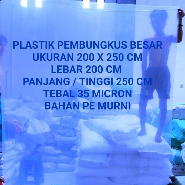 [KODE 7NFAN] Kantong Plastik PE Pembungkus Springbed Kasur 200 x 250 tebal 35 micron
