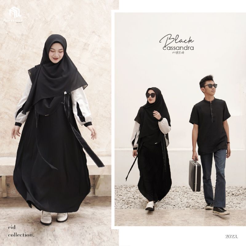 READY ORI NAQA❗ FREE HANDSOCK READY CASSANDRA SARIMBIT COUPLE DEWASA - GAMIS DRESS MURAH SYARI NAQA.