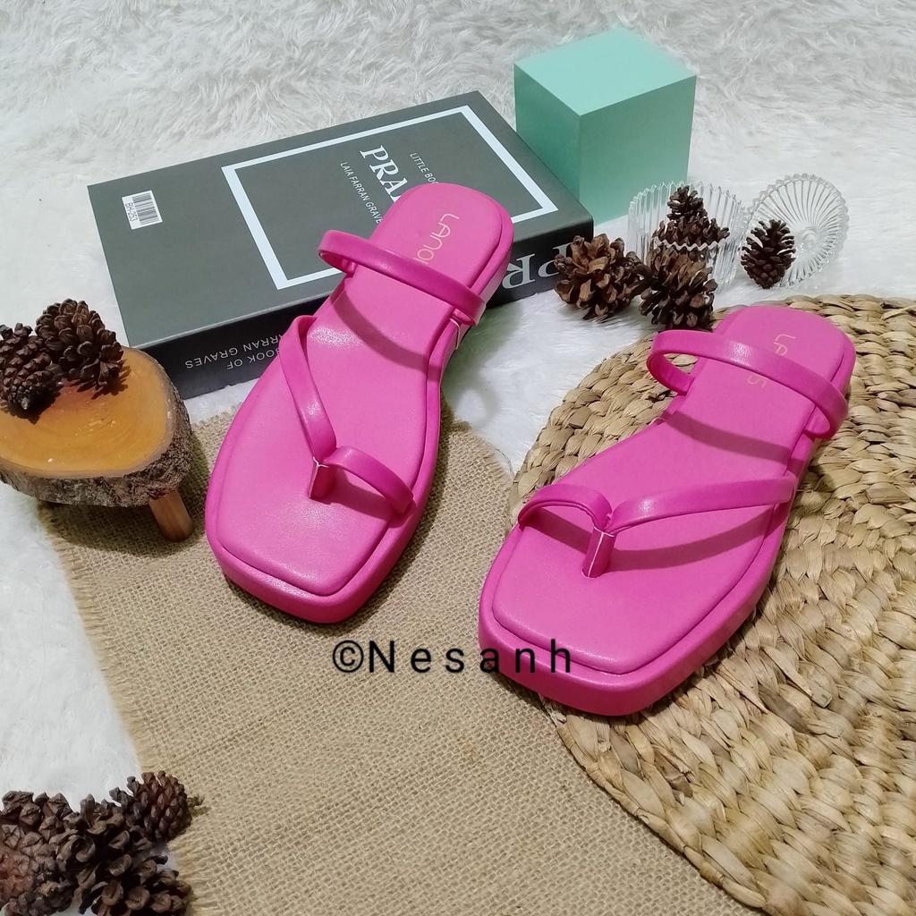 Sandal Tali Platform Wanita Sendal Wanita Kekinian STUSSY