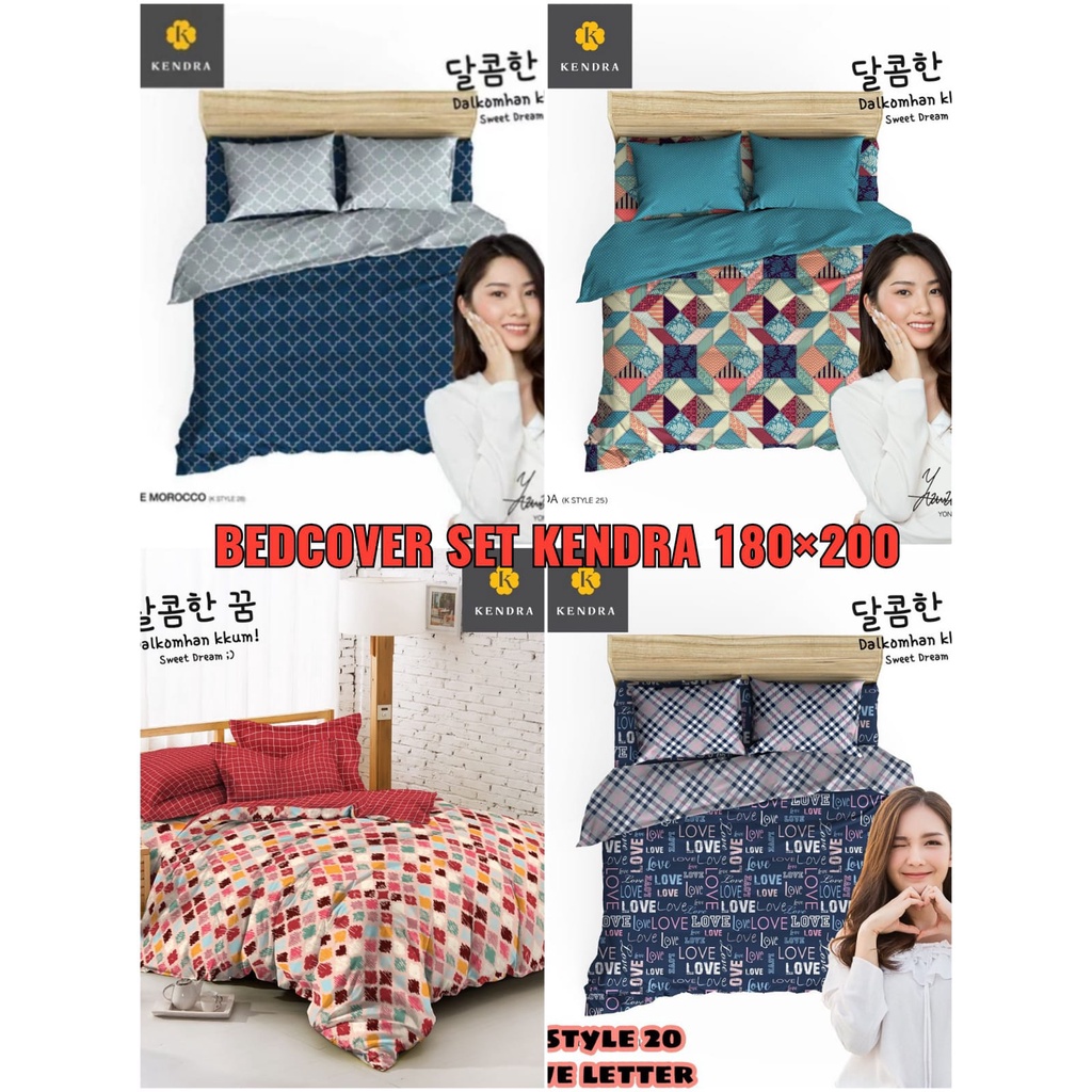 BEDCOVER KING SATU SET PREI KENDRA