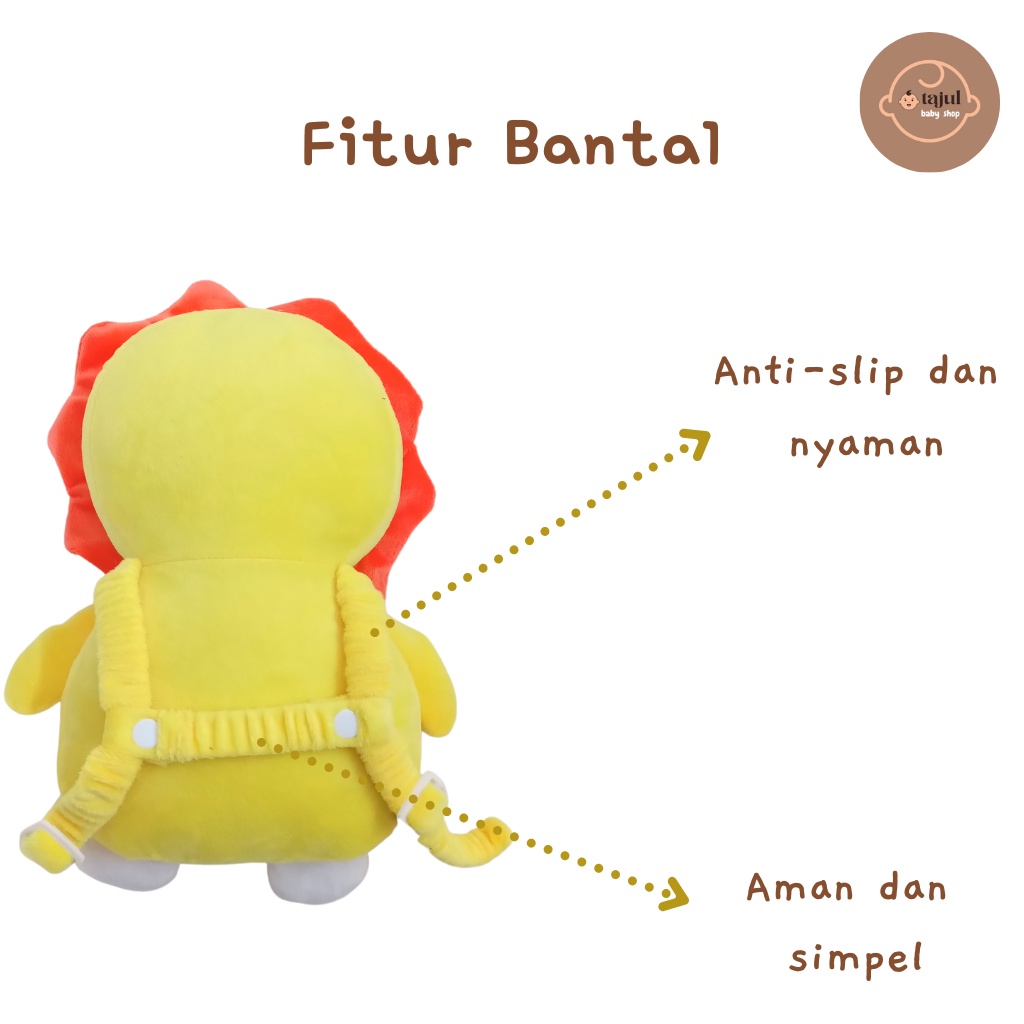 Head Neck Pillow Pad | Bantal Pelindung Kepala Bayi Lion