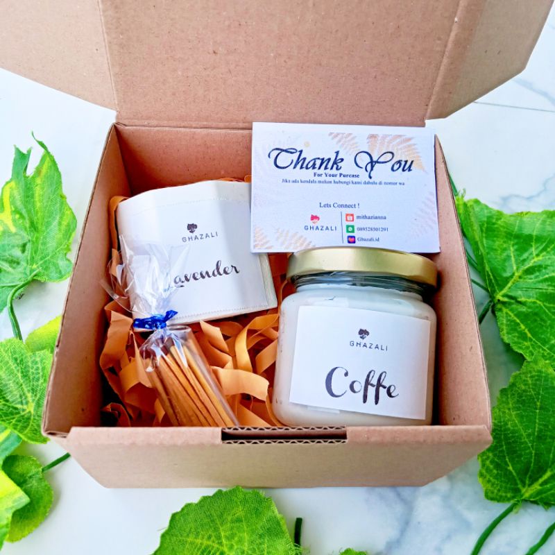 GHAZALI PAKET HAMPERS A LILIN AROMATERAPI GIFT BOX CANDLE SCENT