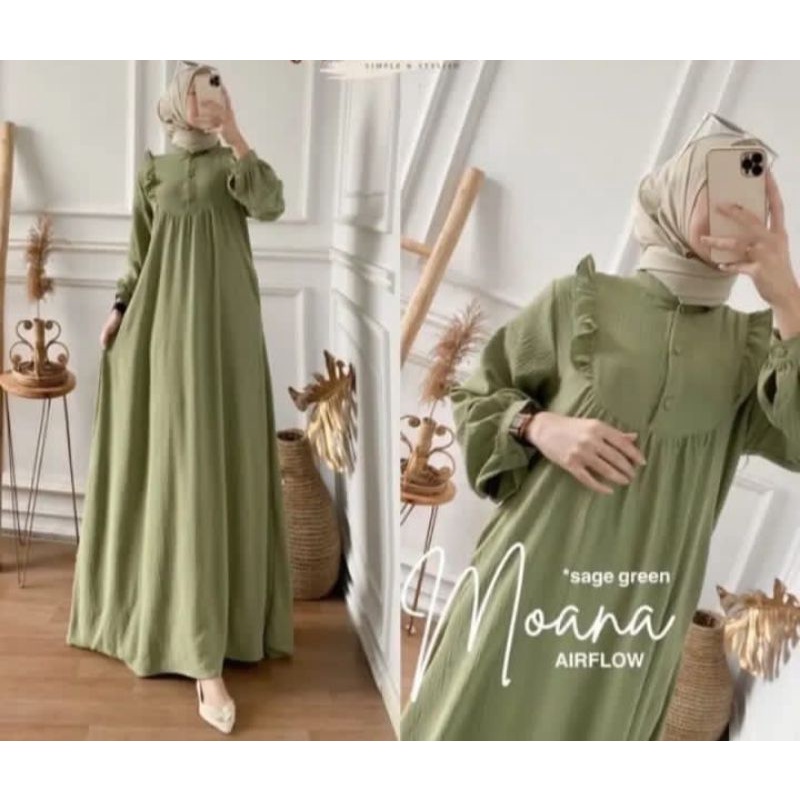 GAMIS MOANA CRINKLE AIRFLOW / DRESS CRINCLE AIRFLOW / GAMIS WANITA