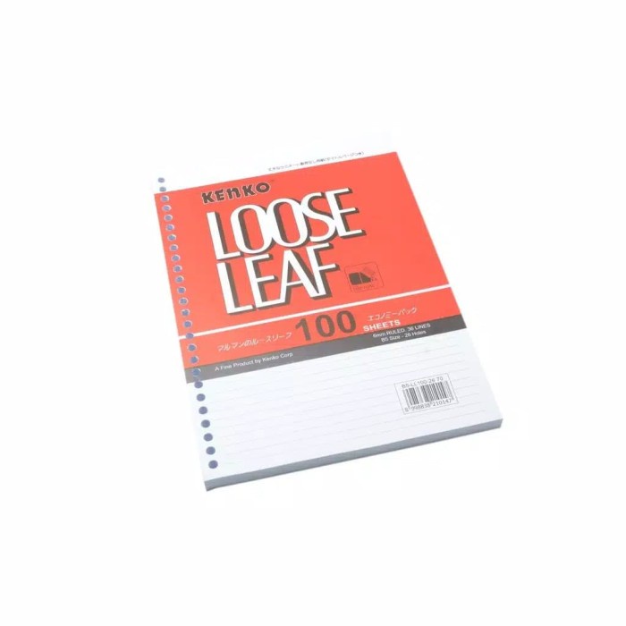 

Kertas Loose Leaf B5/26 Ring Kenko Isi 100 Lembar