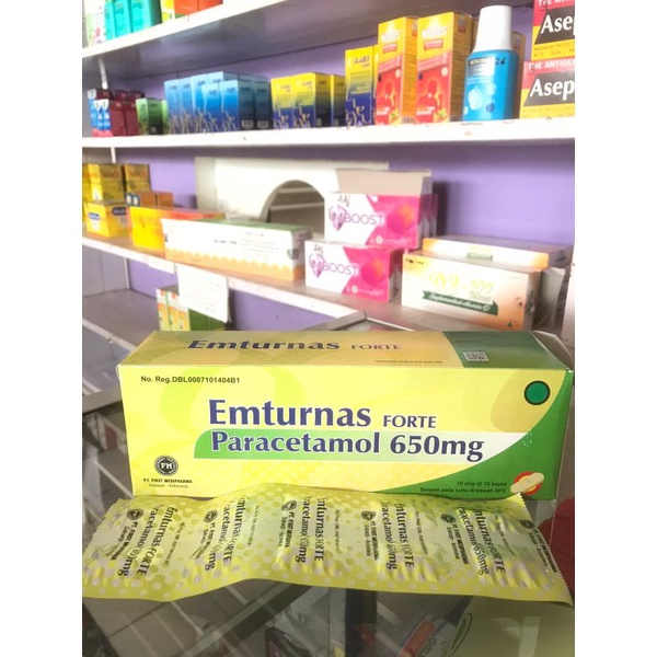 Emturnas Forte Paracetamol 650 mg Demam