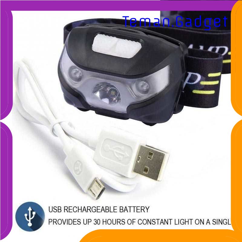 TG-SNT TaffLED Headlamp Flashlight Rechargeable USB + Motion Sensor - Z20T19