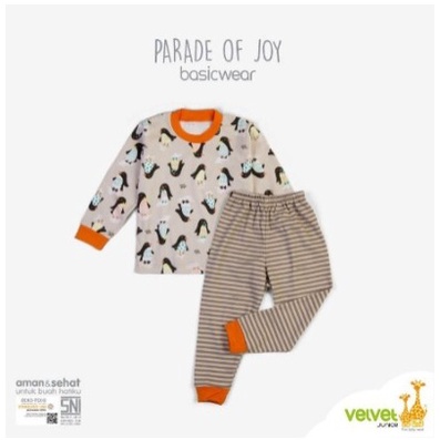 Velvet Junior Parade Of Joy Oblong / Kancing Bahu Tangan Panjang + Celana Panjang