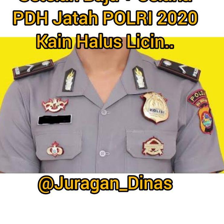 UMI.04Ja23ᴳ ▫ 1 STEL BAJU PDH JATAH POLRI  KAIN HALUS LICIN