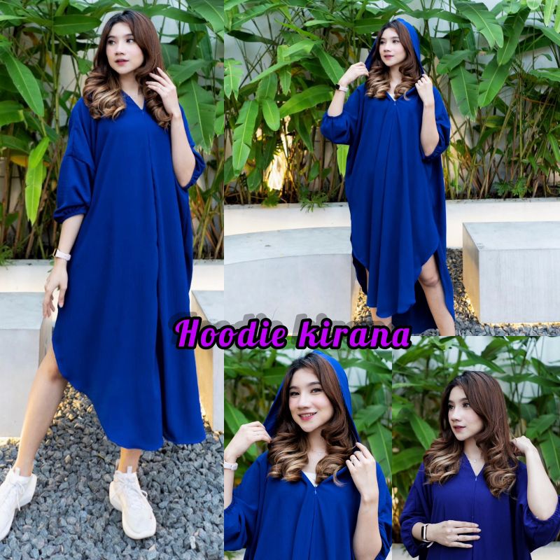 HOODIE KIRANA FREESIZE/ DASTER/HOME DRESS/BUSUI FRIENDLY