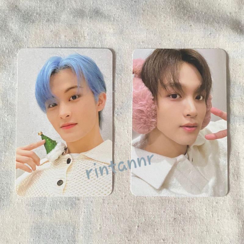 Photocard Pink Christmas Haechan Mark NCT 127