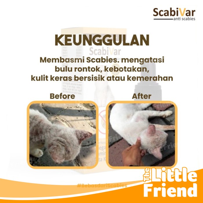 Sirup Tetes Kulit Anti Scabies Hewan Anjing Kucing Kelinci SCABIVAR