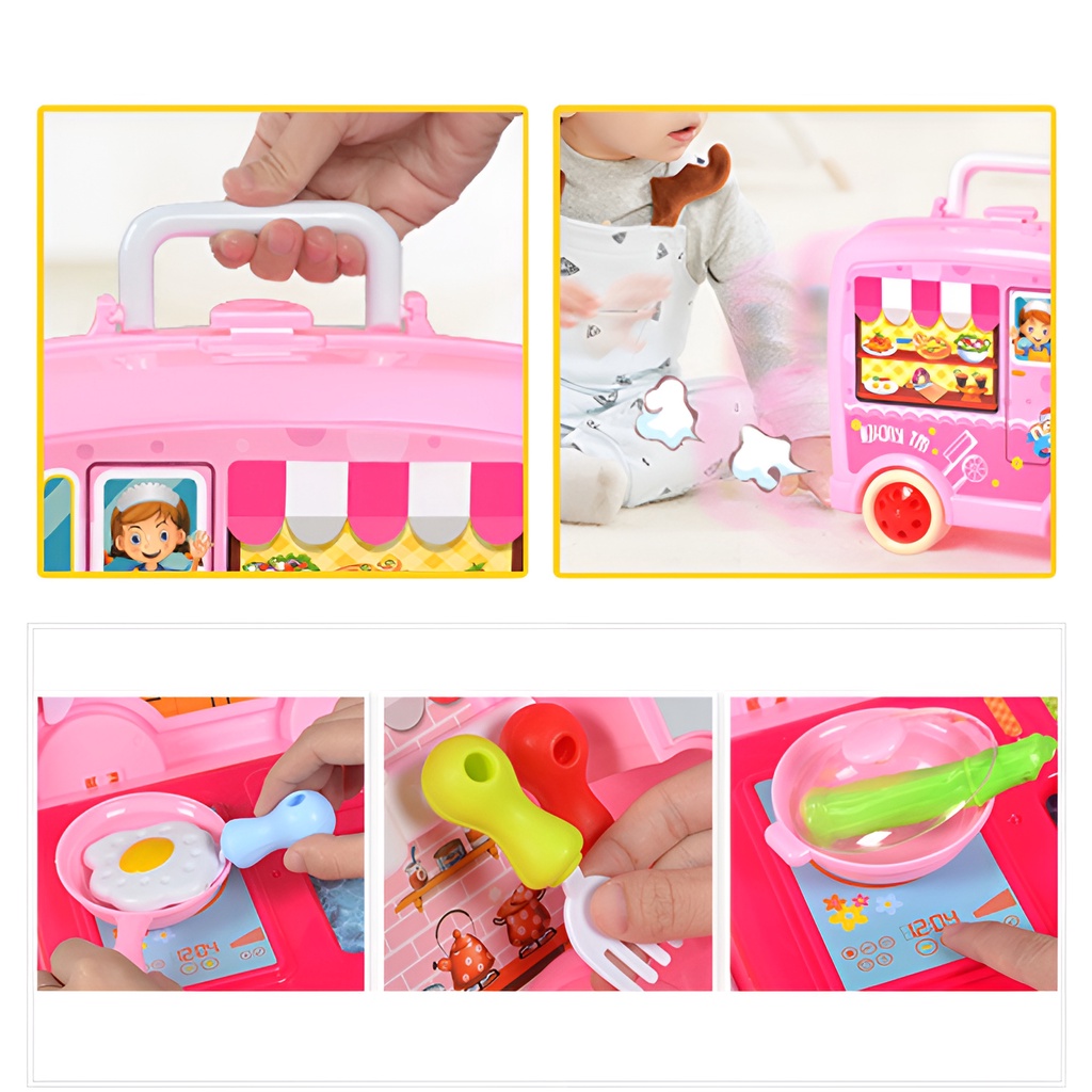 Kitche Ware Set Koper | Kitchen Set Mainan Anak Jumbo Besar | Masak Masakan Anak Perempuan Murah