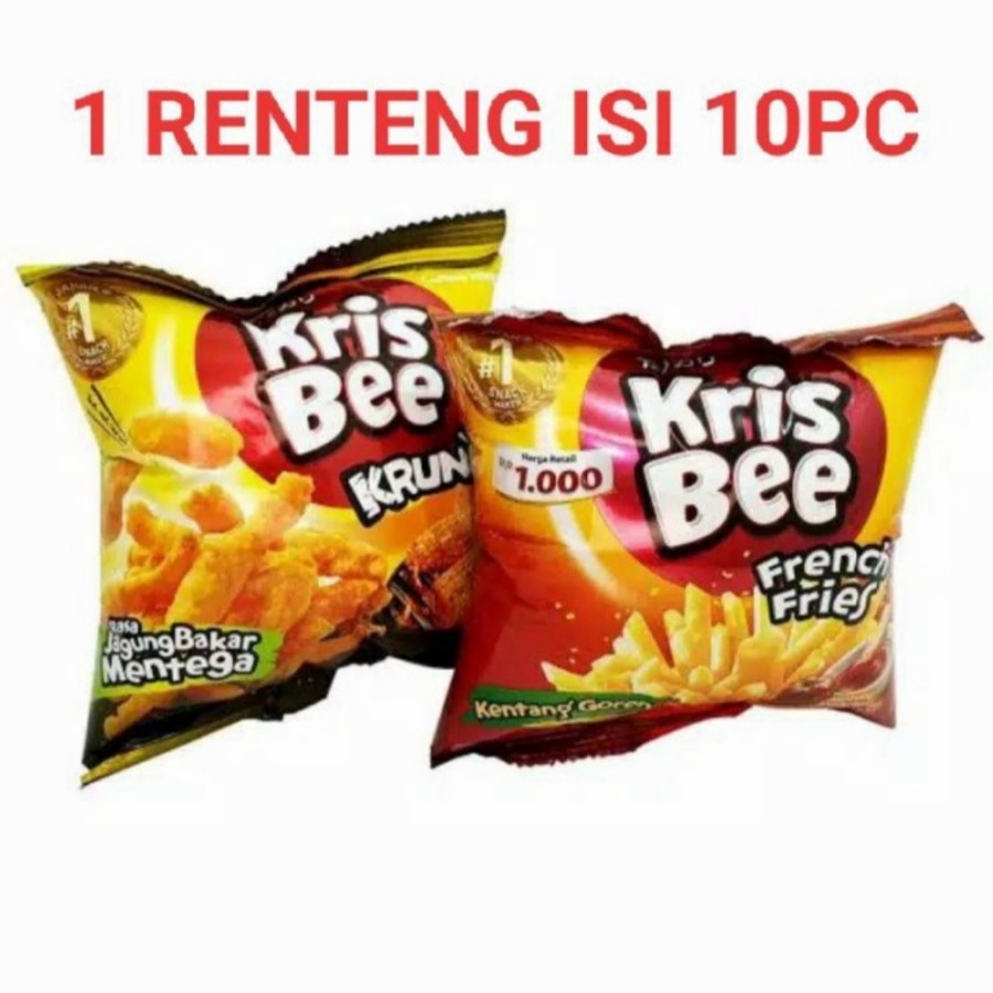 

krisbee krunchy jagung / kentang 1 renceng 10,s 11gr