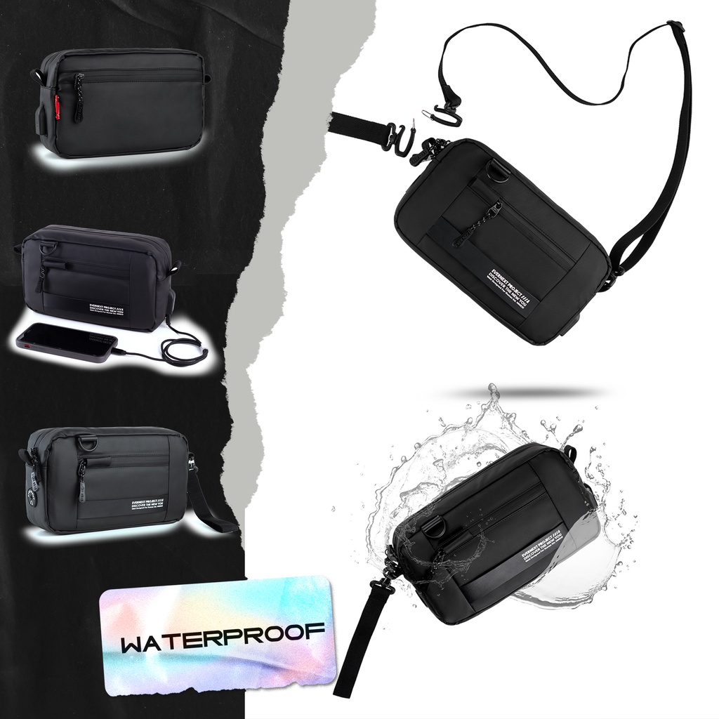 Sling bag terbaru Tas slempang premium waterproof anti air original evernext