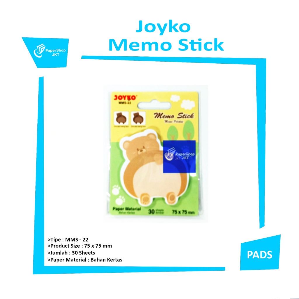 

JOYKO - Memo Stick Animal Tempel - MMS-22 - Pad