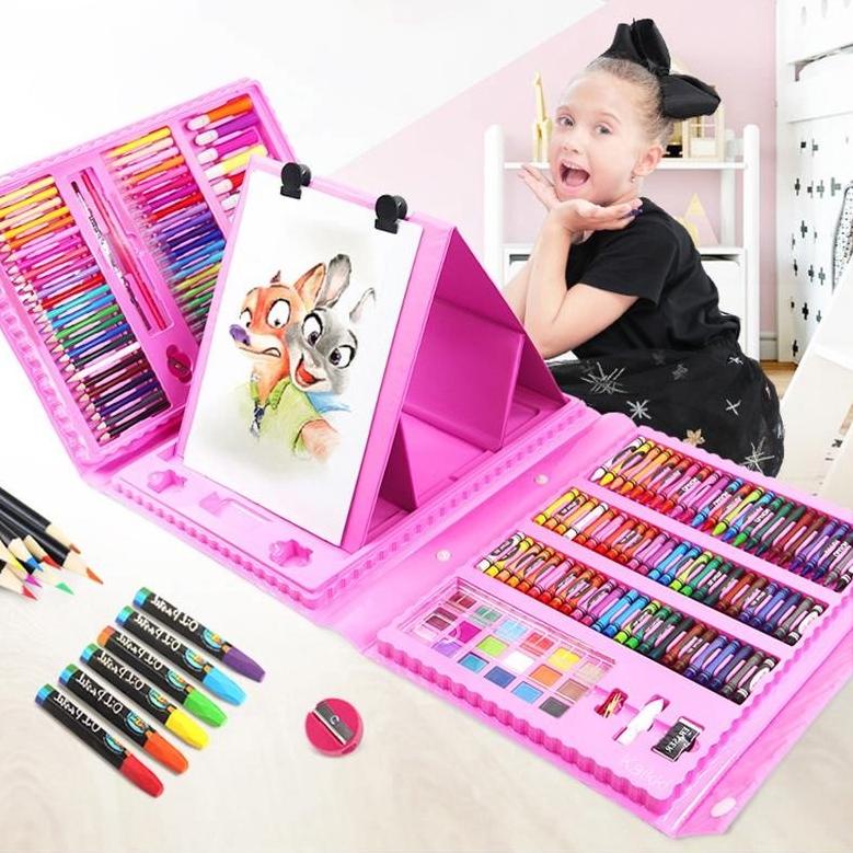 

[CVQ093746] Crayon Set 208pcs / Crayon Mewarnai 208pcs & 150pcs Warna / Pensil Krayon Warna Alat Menggambar atau Mewarnai