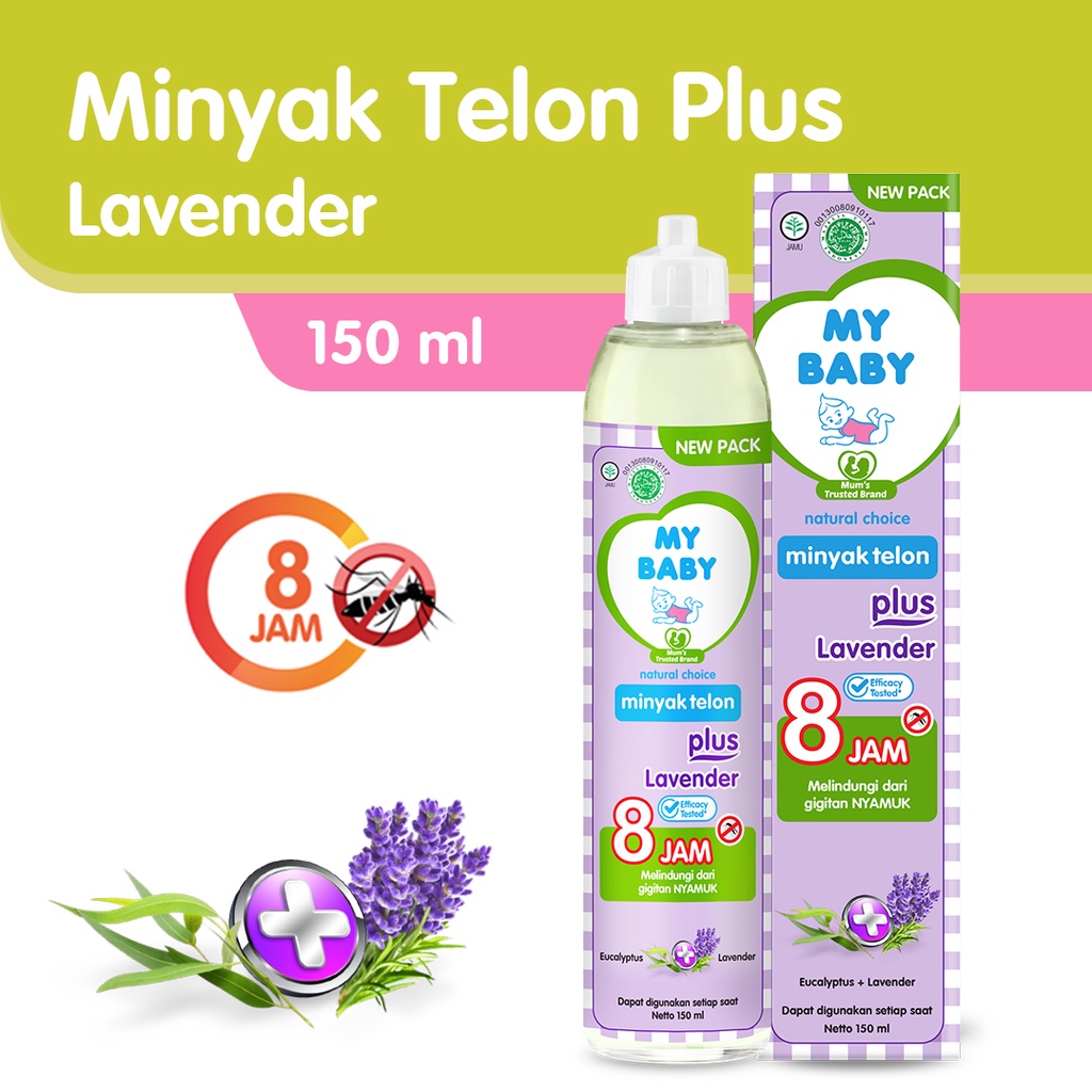 MY BABY Minyak Telon Plus Lavender [150 mL] - Exp: 08.2024