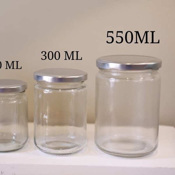 500 ML BOTOL JAR KACA SILINDER  + TUTUP GOLD / BOTOL BARU 500ML / BOTOL BUMBU SELAI BOTOL CABE / BOTOL DAN TUTUP GOLD