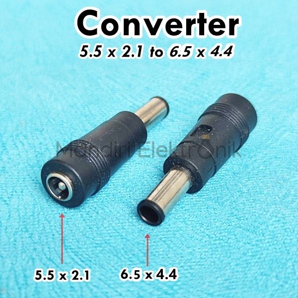 Sambungan Jack DC Converter Jack DC 6.0mm x 4.5mm 3mm - Konektor Adaptor Lubang Kecil ke Besar