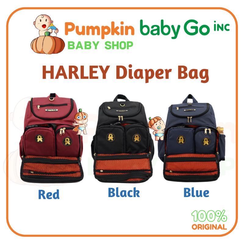 BabyGo HARLEY / Babygo AEON Diaper Bag Backpack / BABYGO Diaper Bag