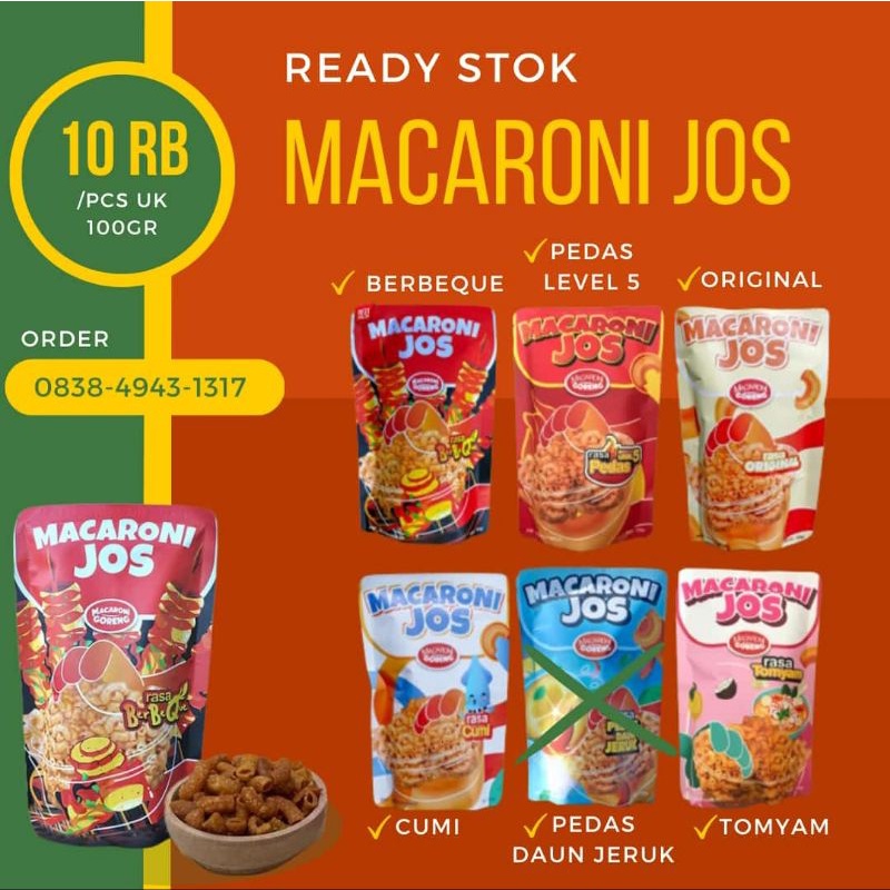 MACARONI JOSS 100g kemasan Premium