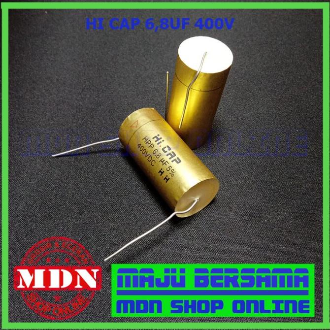 Kapasitor Hi Cap 6.8 Uf 400V - Kapasitor Audio Kualitas Bagus