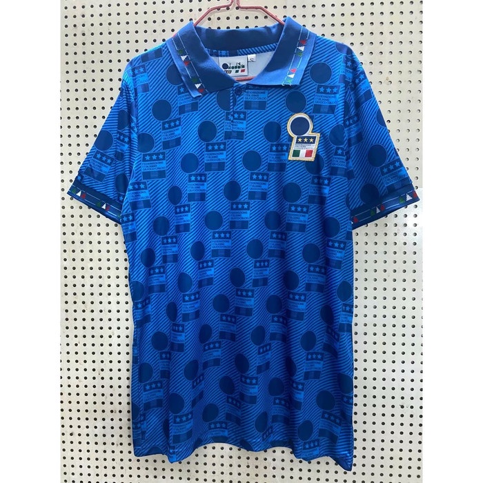 ⭐BISA COD⭐ Jersey Bola RETRO KLASiK iTALY HOME 1994 WORLD CUP PiALA DUNiA iTALiA