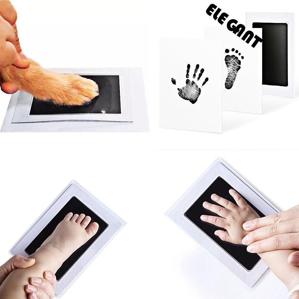 ELEGANT Doesn’t Touch Skin Infant Stamp Clean Touch Gift Ink Pad Mess-free Safe Handprint Non-toxic Imprint Perfect Souvenir/Multicolor