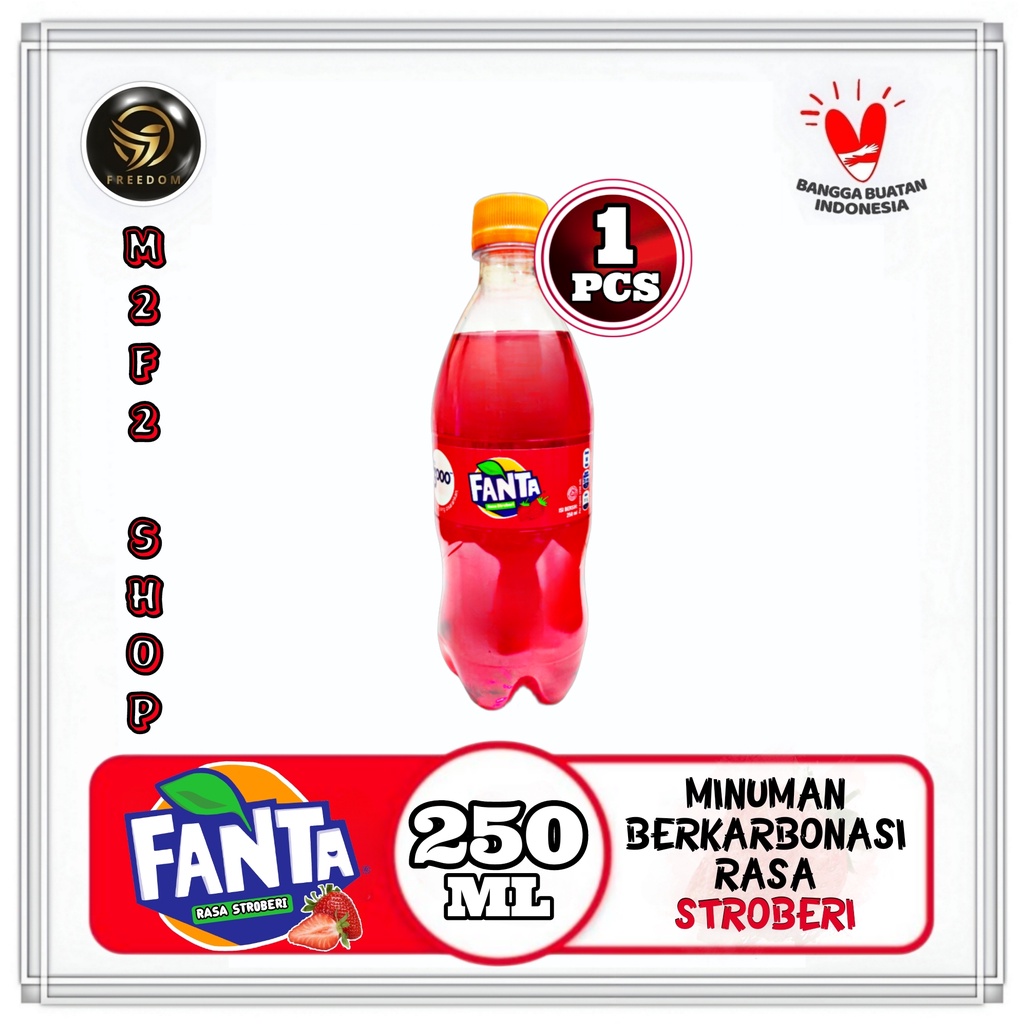 

Fanta Merah MInuman Bersoda Botol Plastik Pet - 250 ml (Kemasan Satuan)