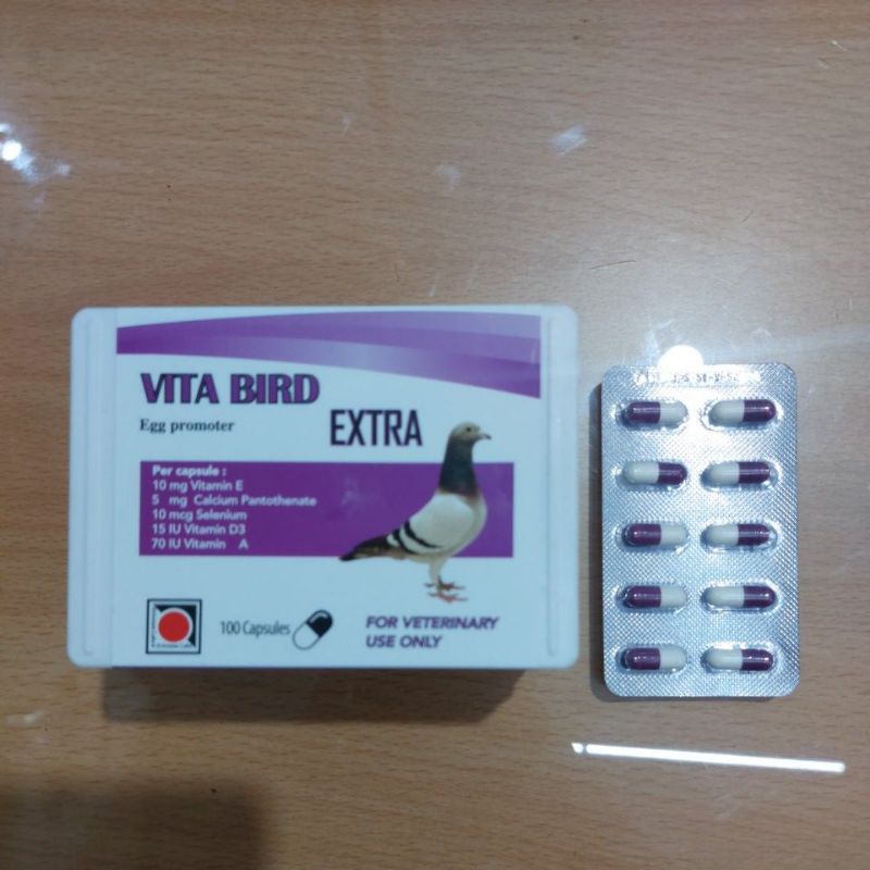 Vita Bird Plus Egg Promotor 10 Capsul Vitamin Burung Stamina Sexual/Sperma Bird Betina & Jantan