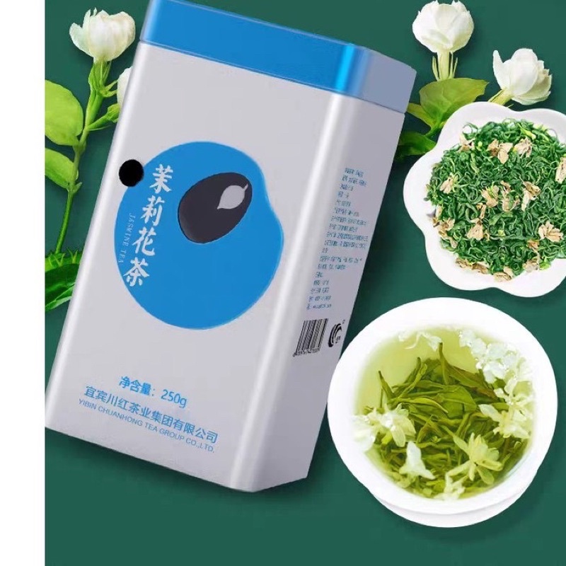 chinese tea teh hijau melati jasmine green tea 茉莉花茶 250gr