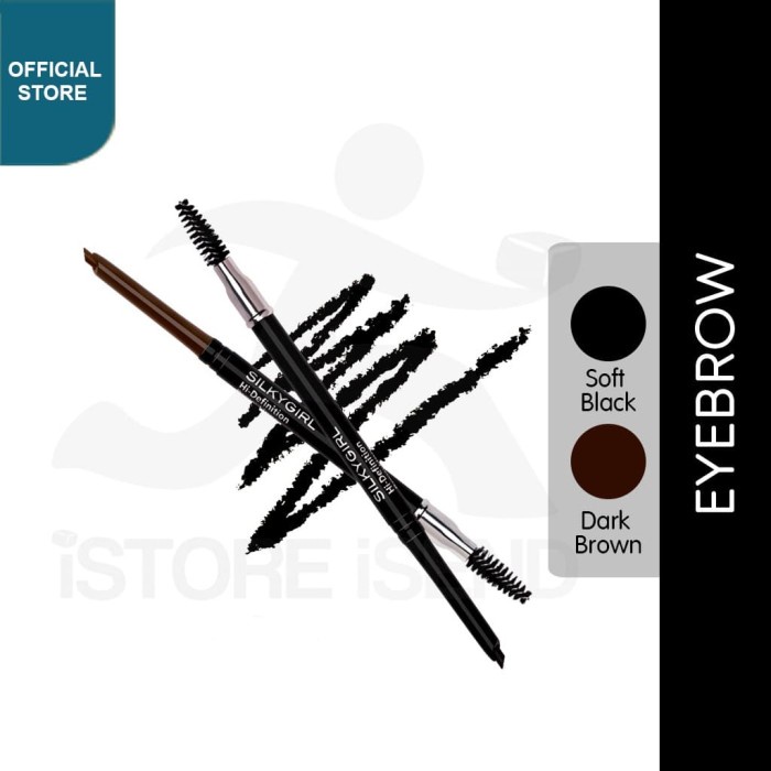 SILKYGIRL Hi-Defenition Brow Liner 01 Soft Black