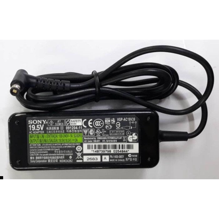 Charger/Adaptor Sony Vaio 19.5V 2A Magnet For SVF13 SVT11 sony flip 13