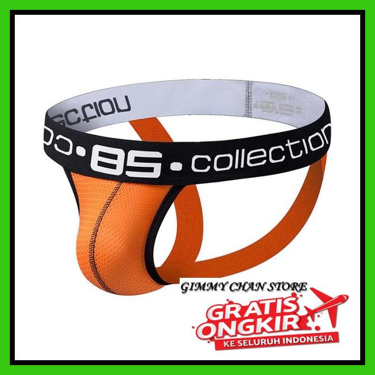 JOCKSTRAP PRIA BS 85 MEN JOCKSTRAP PRIA CELANA DALAM OLAHRAGA PRIA - ORANGE BS139O