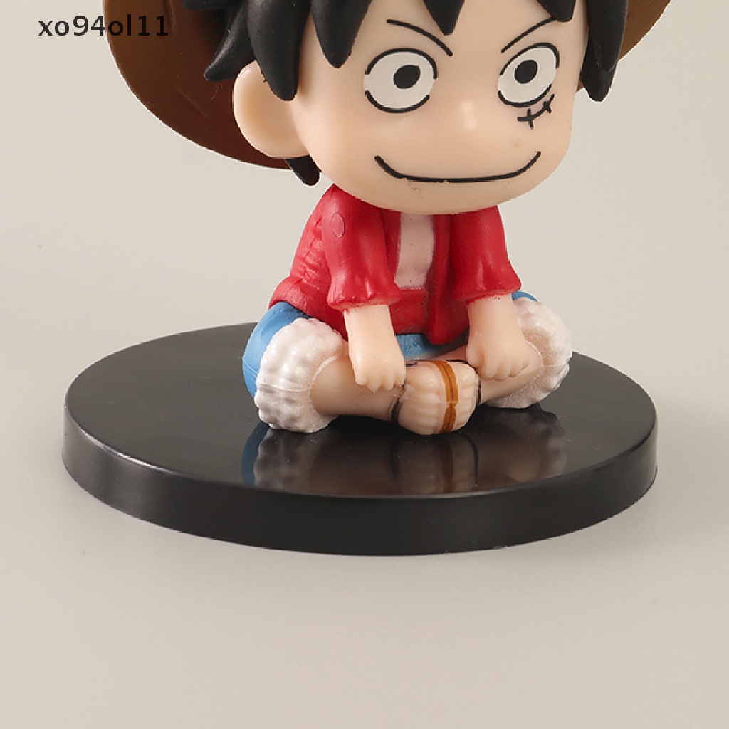 Xo 7 cm Anime Figure One Piece Monkey D Luffy Roronoa Zoro Kawaii Mainan Q Figural Dekorasi Mobil Model PVC Hadiah OL