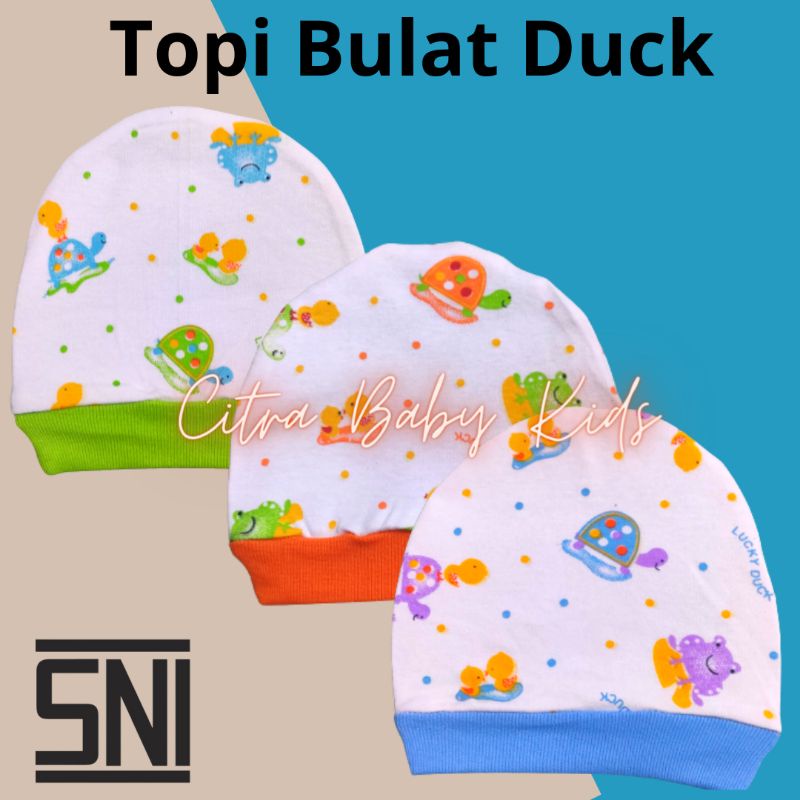 Topi Bayi Bulat SNI Topi Baby Newborn Kupluk Bayi Baru Lahir