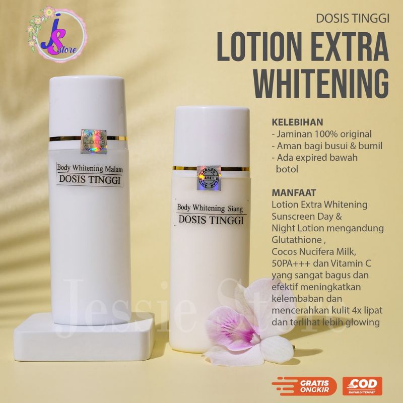 ORIGINAL HB EXTRA WHITENING PEMUTIH BADAN SUPER AMPUH/HANDBODY DOSTING SUPER WHITENING BPOM