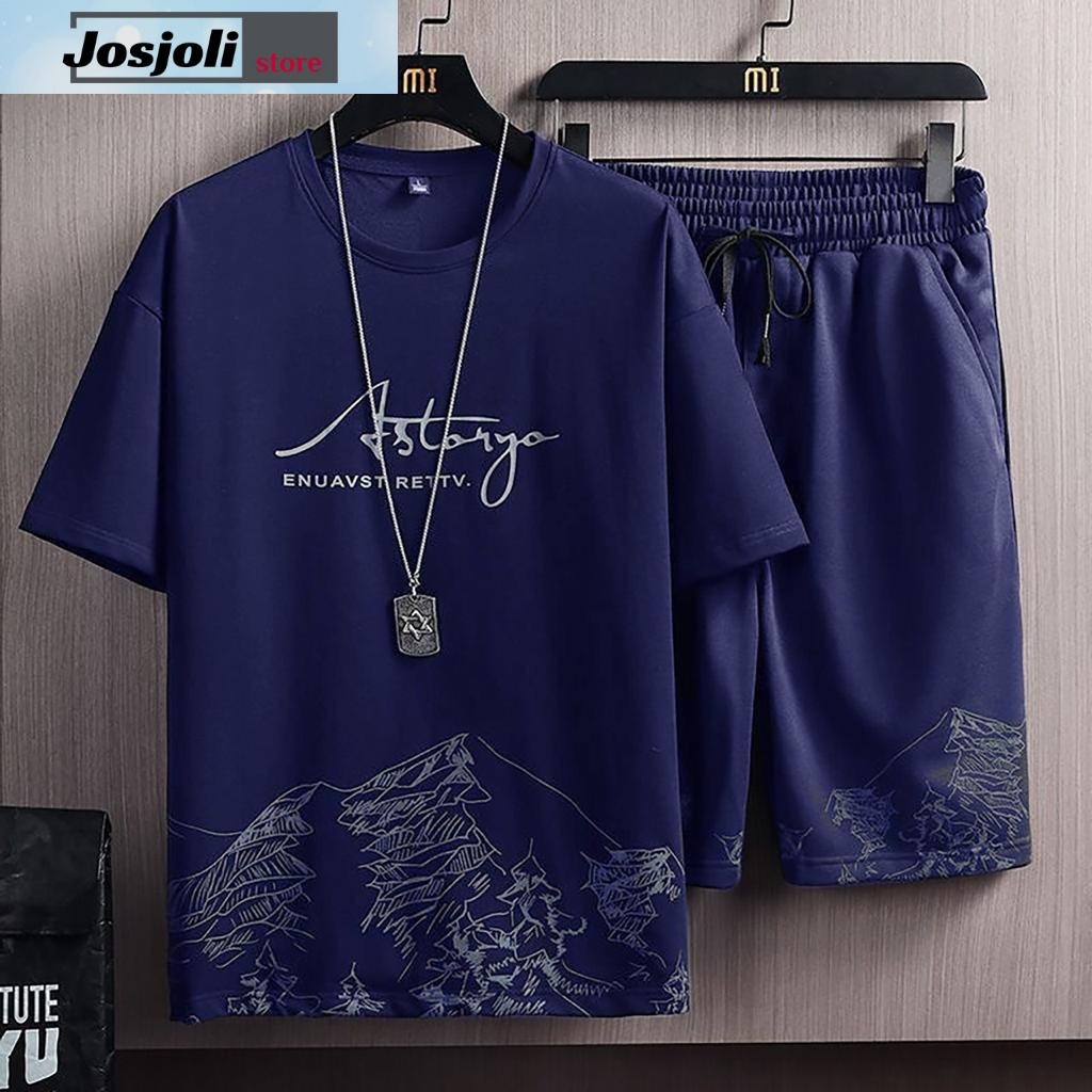 JOSJOLI_STORE/Stelan Astaryo/Satu Stel Atasan dan Bawahan Pria Dewasa/L XL XXL