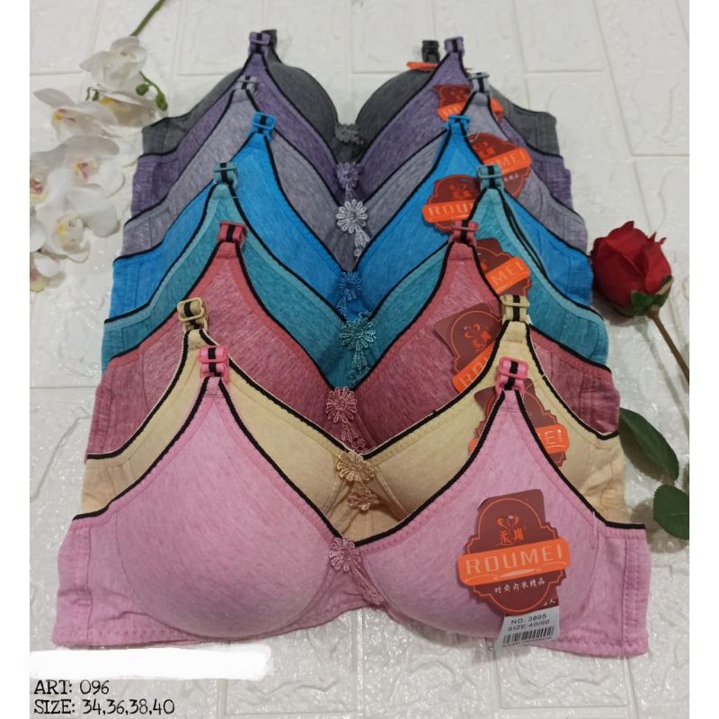 BH FASHION WANITA MURAH/BRA BUSA TIPIS TANPA KAWAT/MULTIWARNA/RAINBOW