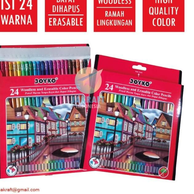 

Hot 바 Joyko Pensil Warna 24 Color CP-115 | Joyko Pensil Warna Bisa Dihapus