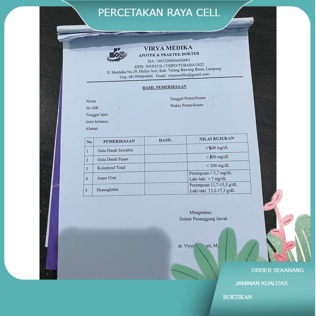 

Buku surat hasil lab