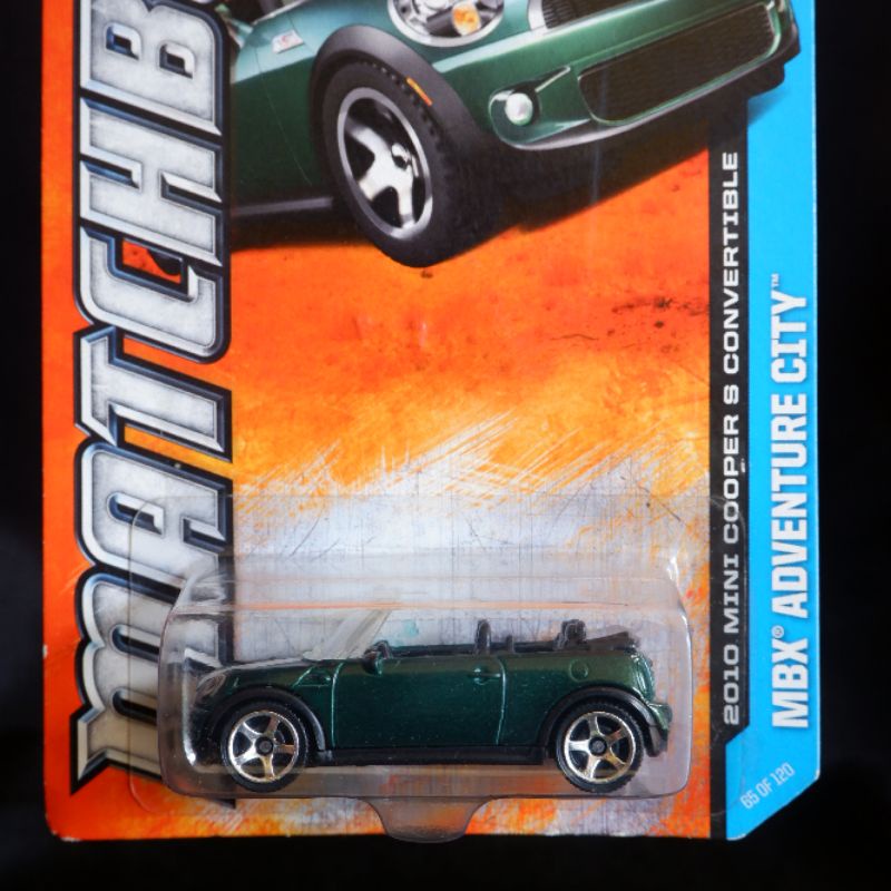 Diecast Matchbox 2010 Mini Cooper S Convertible Dark Green Hijau Tua Cabriolet
