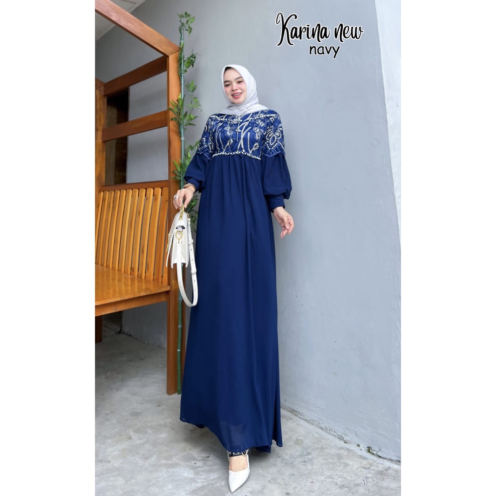 GAMIS PESTA KARINA BUSANA MUSLIMAH PESTA PREMIUM