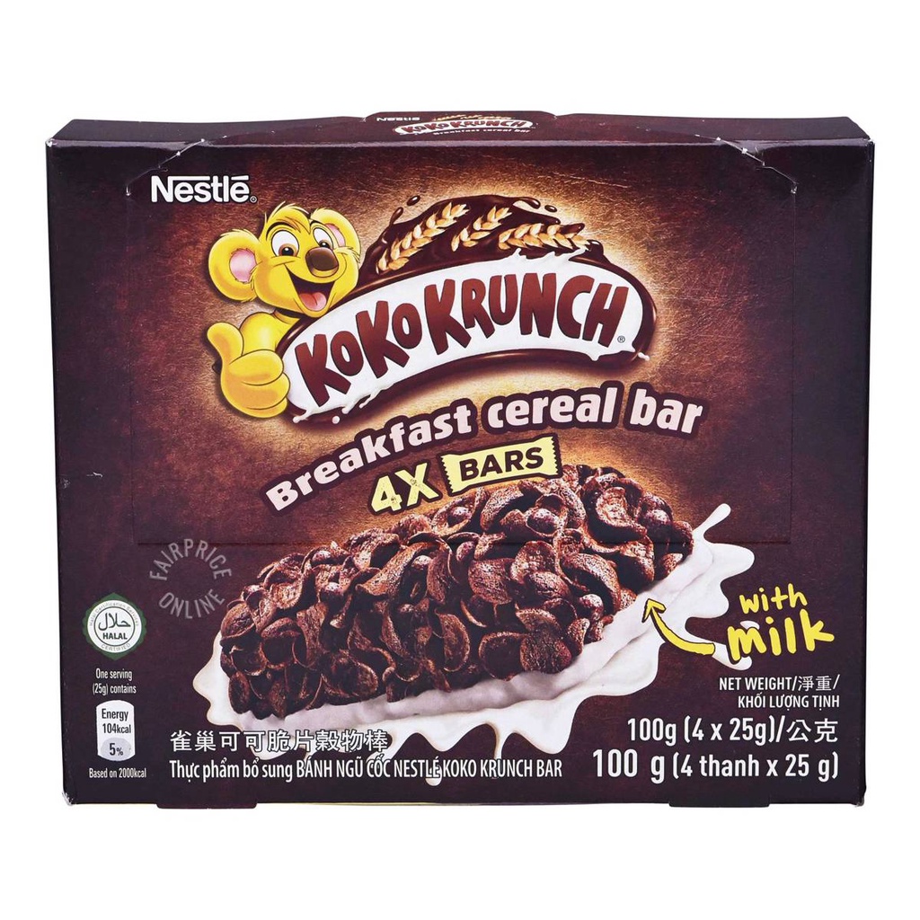 

Nestle Koko Krunch Breakfast Cereal Bar with Milk