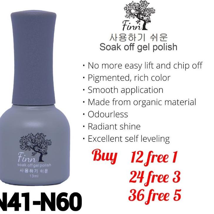 ♘ KUTEK GEL - FINN GEL POLISH N41-N60 ➱