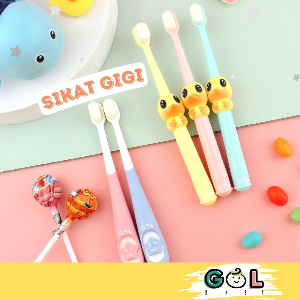 GOL Baby Sikat gigi anak bulu halus dan lembut 10.000 Bulu Halus