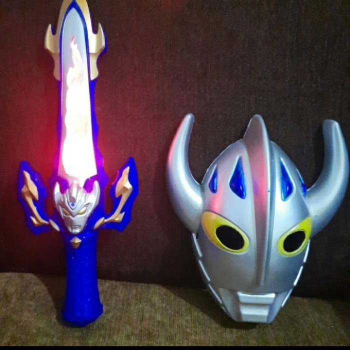 mainan anak senjata taro topeng ultraman super hero