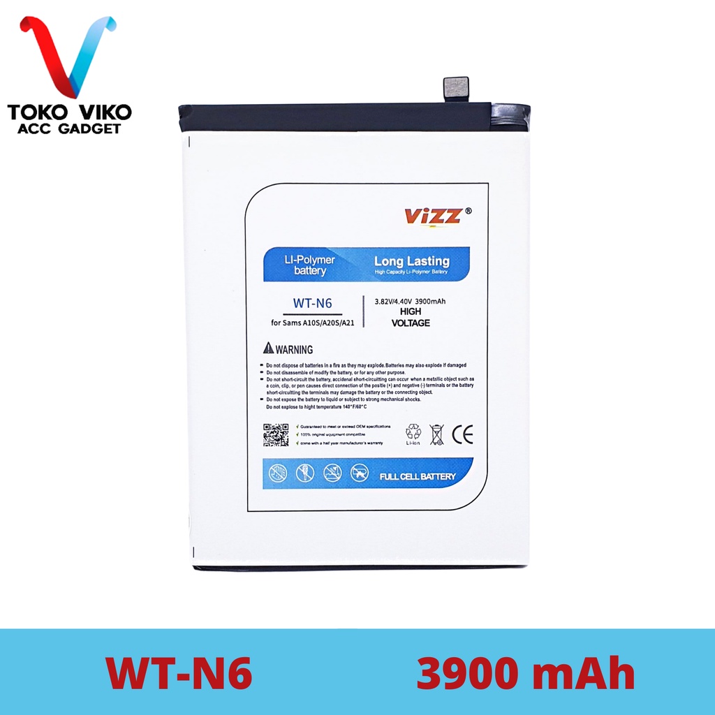 Vizz Samsung WT-N6 A10S / A20S / A21 Baterai Batre Original