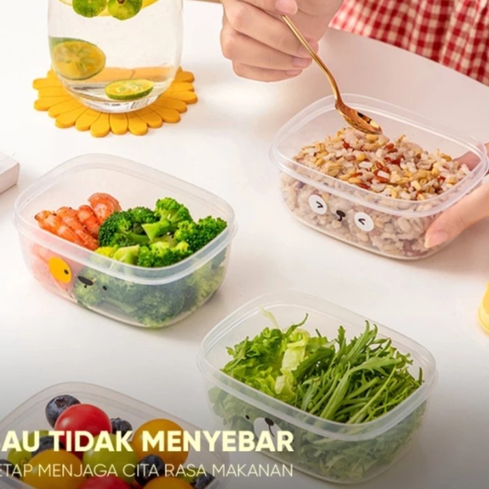 C39 Tempat Penyimpanan Makanan Microwave Kotak Bekal AntiBocor Storage