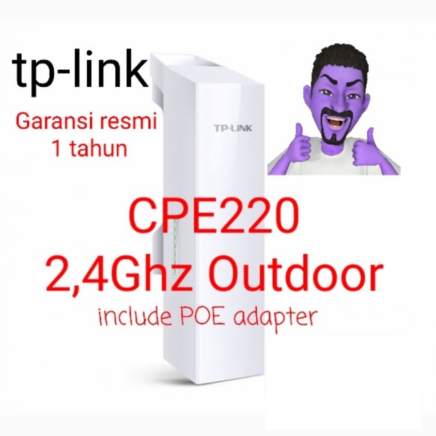 Access Point Outdoor TP-LINK 2.4GHz 300Mbps CPE220 / CPE 220 / CPE-220